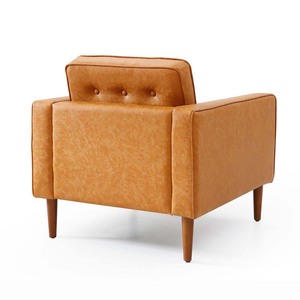 Fauteuil individuel de luxe avec revêtement capitonné en velours, design moderne Wabi-Sabi, chaise confortable pour bureau à domicile - GSD68034 - Product Image 3