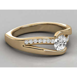 Anillo de Diamante Cultivado en Laboratorio con Oro de 14K para Mujer - Product Image 6