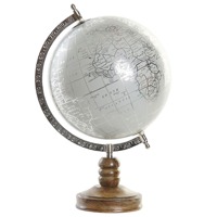 Globe terrestre en métal moderne pour l'enseignement et la décoration Dessus de table pour l'éducation et les occasions Diwali Dessus de table de bureau DectoCart