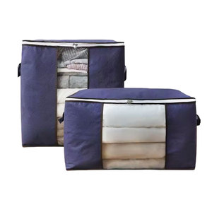 Tissu Vêtements Boîtes De Rangement Pliables Blanchisserie Épais Tissu Respirant Boîtes De Rangement Sacs - Product Image 3