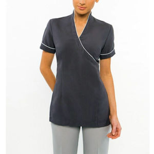 Ensemble d'uniformes d'infirmière en tissu tissé respirant gommage pour usage hospitalier matériau flexible résistant à la sueur et lavable - Product Image 2