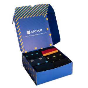 Caja de Regalo de Calcetines de Algodón para Hombre, 6 Pares con Diseños Variados para Uso Diario, Antideslizantes, con Spandex, Impresión Digital, Talla Única - Product Image 2