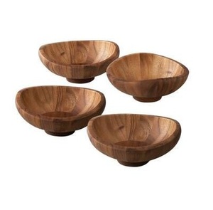 Premium Acacia <b>Wood</b> <b>Salad</b> <b>Bowl</b> with Elegant Design Ideal for Kitchen Use Dinnerware and Hotel Serving Needs - Product Image 5