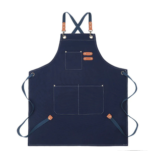 Delantal de lona vaquera de algodón grueso para Artista con logotipo personalizado, delantal de café, Barbero, tienda de té de la leche, hogar, cocina, jardín, con bolsillo - Product Image 1