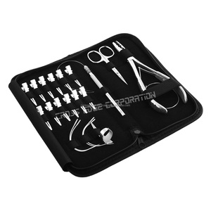 Premium Quality Rainbow Color Custom logo Mini Multipurpose <b>Thread</b> Cutting Scissor Hair Extension <b>Tools</b> Kit - Product Image 4