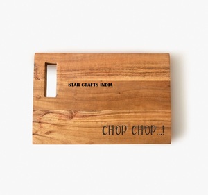 Tabla de cortar de madera de mejor grado de alta calidad para cocina, tabla de charcutería de madera maciza utilizable de doble cara reversible - Product Image 4