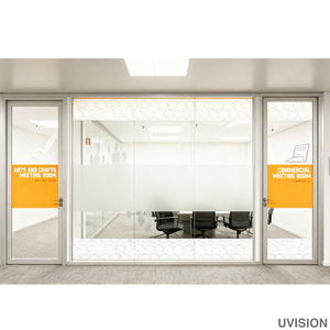 Impression personnalisée de décalcomanies transparentes pour fenêtres - Autocollant transparent pour verre - Décoration de fenêtre imprimée UV - Product Image 4