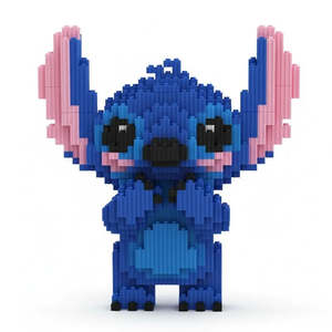 Nano Block Stitch Toy in Blue Rose <b>Plastic</b> Jouet by Japanese <b>Animation</b> Source - Product Image 1