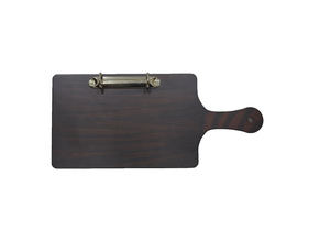 Carpeta de Menú de Madera, Color Marrón Oscuro, Rectangular, con Cierre Metálico, para Uso en Restaurantes - Product Image 1