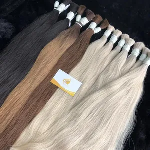 Top Quality Hair Bulk Unprocessed Virgin Human Hair 1-3 years Duration Russian Hair With The Wholesale Price List