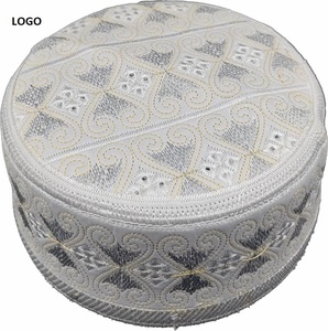Venta caliente moda rezando Topi sombreros gorras sombreros impresión elegante nueva llegada personalizado algodón musulmanes islámico árabe sombreros gorras - Product Image 4