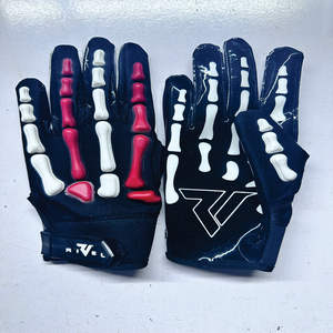 Genuine American Football <b>Padded</b> Skeleton Gloves Comfortable Hand protection Gloves Customized OEM Service with Sticky Feature - Product Image 1
