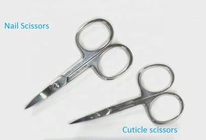 Nouveau jeu de ciseaux à ongles à cuticules OEM pointe fine courbe en acier inoxydable ciseaux de manucure et de pédicure Sharp Safe Care Stock durable - Product Image 2