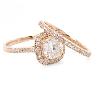 แหวนเงินสเตอร์ลิง925ประดับเพชรสีโรสโกลด์14K สำหรับผู้ชายแหวนดีไซน์หรูประดับเบาะตัดเพชรแบบกำหนดเอง - Product Image 2