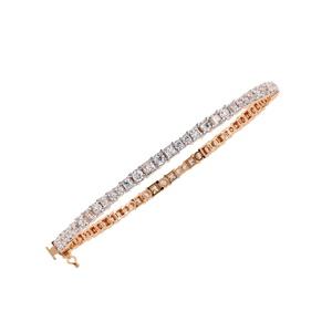Lab Grown Bracelet Brilliant Cut IGI Certified Diamond Tennis Bracelet18k <b>Solid</b> Yellow <b>Gold</b> Custom Jewelry Diamond Bracelet - Product Image 1
