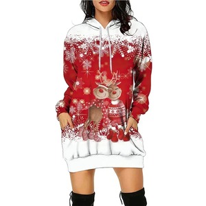 Sudaderas con capucha con hombros caídos personalizadas impresas en 3D, sudaderas con capucha con estilo Premium para mujer, Jersey de algodón 100% transpirable informal - Product Image 5