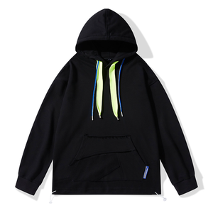 Oversized Drop Shoulder Mujer Adolescente Azul Marino Sudadera Pullover Hombre Sudaderas Señoras Sudaderas - Product Image 4