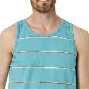 Camiseta sin Mangas de Punto 3D para Hombre, Ajustada, de Algodón, Secado Rápido, Transpirable, de Alta Calidad, MOQ Bajo, Logotipo Personalizado para Gimnasio - Product Image 4