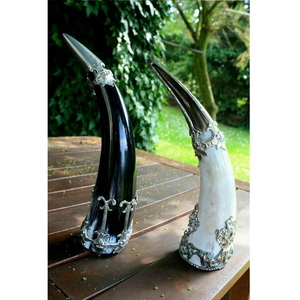 14 Inch Viking Buffalo Horn <b>Mug</b> Handcrafted <b>Beer</b> <b>Mug</b> at Wholesale and Cheap Price From India - Product Image 1