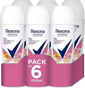 Rexona Advanced Protection Roll-On Desodorante Antitranspirante para Mujer Tropical Scent 72h 50ml (Pack de 6) - Product Image 4