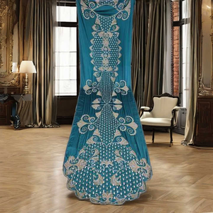 Material de Dirac nupcial de primera calidad con cuentas de mano elegantes, perfecto para vestidos de novia y trajes tradicionales somalíes - Product Image 6