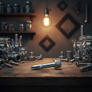 Vis autoforeuses à tête hexagonale PDC en acier au carbone galvanisé/zincé, finition métrique/pouce, classe 8, fixations pour toiture, qualité personnalisée - Product Image 1