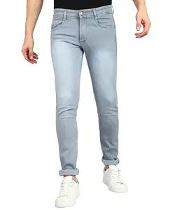 Calça jeans masculina slim fit lisa, moda de cor lisa e lisa, slim fit, moda de melhor qualidade, calça jeans longa slimny para homens, moda mais recente
