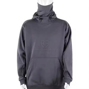 Usine directe hiver fermeture éclair cagoule sweats à capuche 100% coton écologique respirant séchage rapide couleur personnalisée vêtements de plein air pour hommes - Product Image 3
