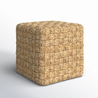 Tabouret de coiffeuse en herbe de mer, pouf, prix le plus bas, essentiels pour la chambre à coucher, tabourets ottoman en herbe de mer