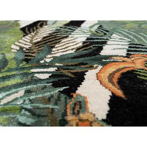 Tapis en laine et soie de bambou noué à la main Pansy Ivory, en viscose, motif abstrait rectangulaire pour la maison et les couloirs - Modèle Esk-7068 - Product Image 3