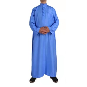 Hombres Thobe musulmán masculino vestido islámico con capucha oración hombres tela árabe saudí islámico vestido para hombres musulmán desgaste Guy Jubbah alta calidad - Product Image 4