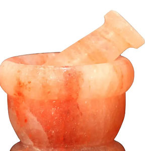 2025 stocké Unique rond outils à épices sculpté mortier pilon boîte accessoires de cuisine sel amour Style décoration artisanat naturel - Product Image 6