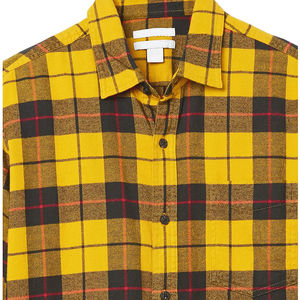 Camisas de hombre de talla grande teñidas de hilo sólido de algodón 100%, camisas de hombre abotonadas en varios colores personalizadas con tu propio logotipo, camisas de hombre - Product Image 4