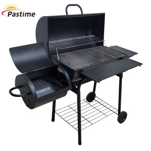 Venta al por mayor de <span class=keywords><strong>Barril</strong></span> Grande Carro Parrilla de Barbacoa de Carbón Offset Fumador Parrilla de Barbacoa Con Mesas - Product Image 6