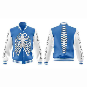 Men's Woolen Leather Sleeve Street Varsity Jacket <b>Winter</b> Chenille Embroidery Badge Patchwork Appliques Inspired Baseball - Product Image 6