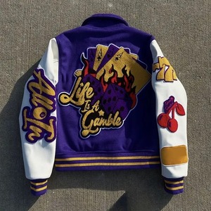 Chaquetas Varsity de Béisbol Personalizadas OEM de Alta Calidad para Hombre, Chaqueta Varsity Personalizada con Letras para Niños y Hombres - Product Image 1