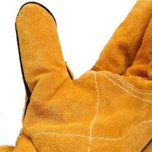 Gants de sécurité professionnels en cuir véritable de haute qualité, fabriqués en usine, durables, respirants, résistants à l'eau et aux hautes températures - Product Image 4