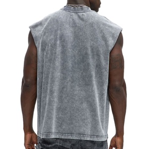 Débardeur Homme Grande Taille Coupe Ample Sportif Respirant Séchage Rapide Sans Manches Extérieur 180 Grammes Style Urbain Uni - Product Image 3