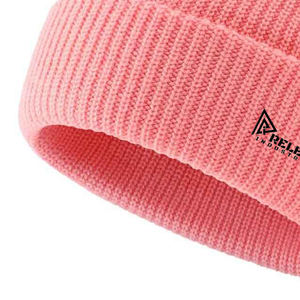 Chapeau d'hiver en acrylique bleu royal chaud avec motif de nœuds et de boucles brodés personnalisés, couleur unie, étiquette personnalisée pour hommes et femmes - Product Image 3