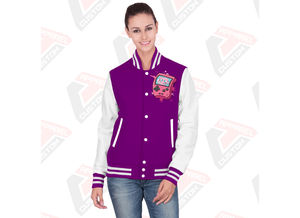 Venta caliente de las mujeres Casual Street Wear Varsity Jacket Nueva moda de impresión personalizada chaqueta transpirable para las mujeres - Product Image 5