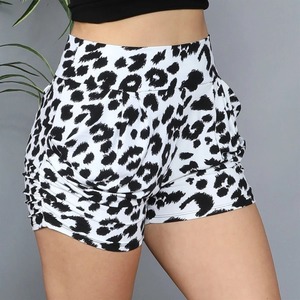 Pantalones cortos de Yoga de cintura media de cintura alta para mujer Nuevos pantalones cortos de bicicleta a cuadros populares con patrón de cuadros Gimnasio Fitness Wear - Product Image 6