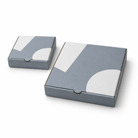 Boîte à pizza en carton ondulé avec doublure en aluminium, disponible en 7, 8, 9, 10, 12 pouces et toutes tailles personnalisées pour la vente en gros, la livraison à emporter et l'impression OEM sur mesure.