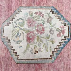 Vintage Turkish Rug, 0.4x8.4 ft Rug, <b>Red</b> <b>Runner</b> Oriental Rug - Product Image 3