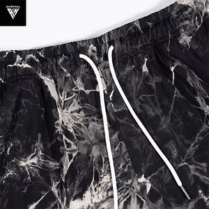 กางเกงขาสั้นมัดย้อมสำหรับผู้ชายกางเกงขาสั้นย้อมสีแบบผูกเอวมีกระเป๋าล่าสุดผ้าคอตตอนผ้า100% มีกระเป๋า - Product Image 4