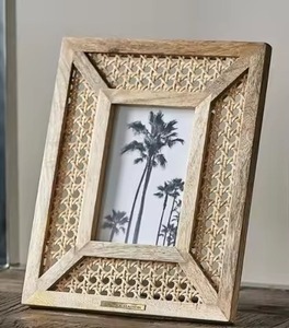 Marco de Fotos de Madera, Artesanía, Pulido a Mano, Múltiples Diseños y Tonos, Estilo Creativo - Product Image 2