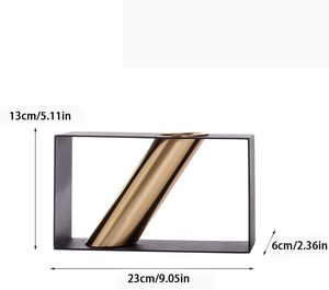 Jarrón Elegante y Minimalista Hecho a Mano de Aleación de Zinc y Hierro, Diseño Costero Artesanal, Jarrón Clásico para Interiores del Hogar, Zahid Exports - Product Image 2