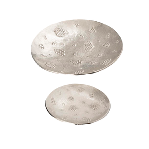 Aluminum Fancy With Serving Tray <b>Square</b> Shape Decorative Food Serving Tray Antique Item Fancy Silver Gold Tray - Product Image 3