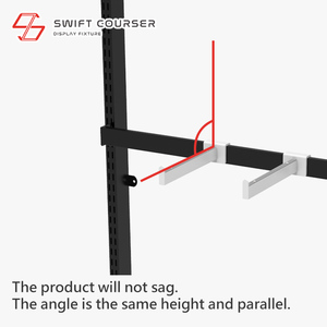 ที่แขวนเสื้อผ้าตู้เก็บของสำนักงานที่แขวนผ้าสี่เหลี่ยมผืนผ้าโครเมี่ยมทนทาน - Product Image 6