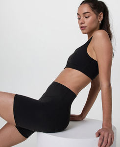 Leggings de yoga pour femmes de haute qualité, taille haute, uni, extensible dans les quatre sens, respirant, matière spandex/nylon, taille élastique, logo - Product Image 3