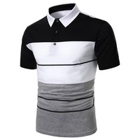 Polos pour hommes en coton de qualité supérieure avec logo brodé sur mesure Polos respirants de couleur unie avec logo personnalisé pour hommes